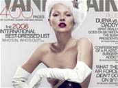Kate Mossov� na tituln� stran� z��ijov�ho ��sla Vanity Fair