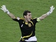 Iker Casillas se raduje ze zisku titulu na ME v roce 2008.