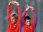 Radoslav Kov�� (vlevo) a Martin Fenin