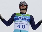 Český sdruženář Pavel Churavý ve skokanské části závodu na ZOH ve Vancouveru. Český sdruženář Pavel Churavý ve skokanské části závodu na ZOH ve Vancouveru.