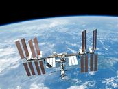 Mezinárodní vesmírná stanice (ISS) nad Zemí. Ilustrační foto Mezinárodní vesmírná stanice (ISS) nad Zemí. Ilustrační foto