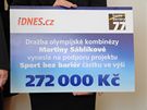 Dražba olympijské kombinézy Martiny Sáblíkové na iDNES.cz vynesla 272 tisíc Dražba olympijské kombinézy Martiny Sáblíkové na iDNES.cz vynesla 272 tisíc