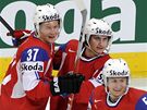 Nor�t� hokejist� slav� prvn� trefu do �esk� s�t�. 
