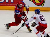 PRÁSK! Alexandr Ovečkin pálí, ale gól z toho nebude. Rusko ve finále mistrovství světa na bojovné Čechy nestačilo PRÁSK! Alexandr Ovečkin pálí, ale gól z toho nebude. Rusko ve finále mistrovství světa na bojovné Čechy nestačilo