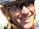 Lance Armstrong na startu 16. etapy Tour de France, kde o sob� kone�n� dal v�d�t - byl v �niku od startu a� do c�le.