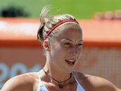 Jiřina Ptáčníková v kvalifikaci tyčkařek na ME v Barceloně Jiřina Ptáčníková v kvalifikaci tyčkařek na ME v Barceloně