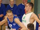 Ondřej Balvín v modrém dresu USK Future Stars Praha v duelu proti Olympii Lublaň Ondřej Balvín v modrém dresu USK Future Stars Praha v duelu proti Olympii Lublaň