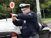 V Jihlav� p�istihli policist� zfetovan�ho �idi�e. Ilustra�n� sn�mek