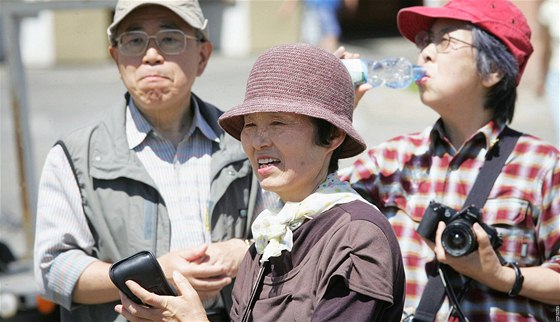 Japonští turisté v Českých Budějovicích. Japonští turisté v Českých Budějovicích.