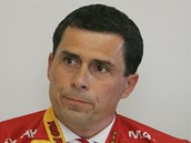 Generální manažer hradeckých hokejistů Aleš Kmoníček. Generální manažer hradeckých hokejistů Aleš Kmoníček.