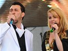 Domenico Martucci a Iveta Barto�ov� na Festivalu �esko-italsk�ho p��telstv�
