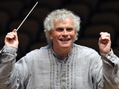 Pražské jaro 2011 zakončili Berlínští filharmonikové, řízení sirem Simonem Rattlem (snímek z generální zkoušky)