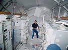 Kosmonaut Gid�enko v modulu Leonardo ISS