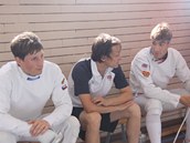 Ondřej Polívka, trenér Jakub Kučera a David Svoboda Ondřej Polívka, trenér Jakub Kučera a David Svoboda