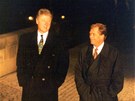 Americký prezident Bill Clinton a prezident �eské republiky Václav Havel se