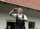 Nakl�d�n� plachetnice Singa v Mokr�m na Rychnovsku. 