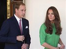 Princ William s man�elkou Catherine na jacht� Britannia, kde byla p�ed svatbou...