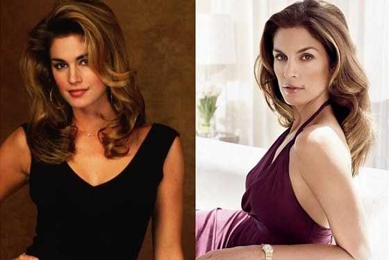 Cindy Crawfordov� (v roce 1997 a 2011)