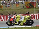 JAKO V LE�E. �pan�lsk� motockylov� jezdec Nicolas Terol zat��� v z�vod� do 125