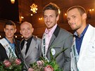 Jakub Lorencovi�, po�adatel sout�e David Novotn�, Martin Gardavsk� a Theodor