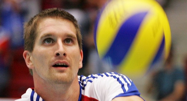 Jan Štokr v dresu české volejbalové reprezentace