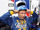 Daniel Landa se na skok vr�til do taha�e, vyzkou�el si buggyru.