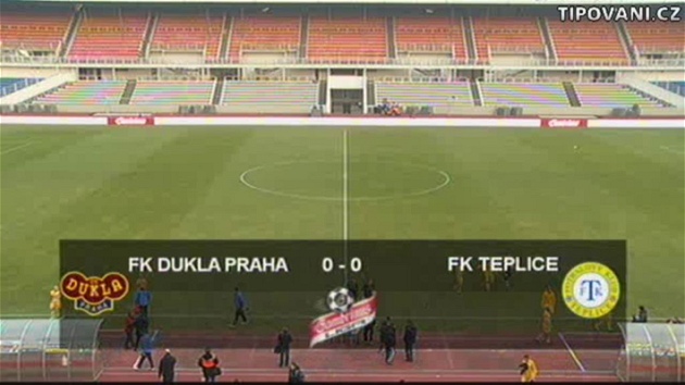 14. kolo fotbalové ligy: Dukla Praha - Teplice 0:0