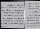 Vlevo eReading, vpravo Kindle. �itelnost hodn� z�vis� na zvolen�m fontu a