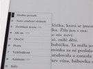 Menu p��stupn� p�i �ten�. Stejn� jako v�t�ina ovl�d�n� je i menu p�ipraven� na