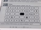 Kl�vesnice neobsahuje ��dn� speci�ln� znaky, ty mus�me ps�t pomoc� nab�dky
