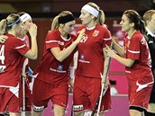Gólová radost českých florbalistek