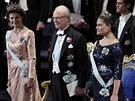 �v�dsk� kr�l Carl Gustaf, kr�lovna Silvia a princezna Victoria 