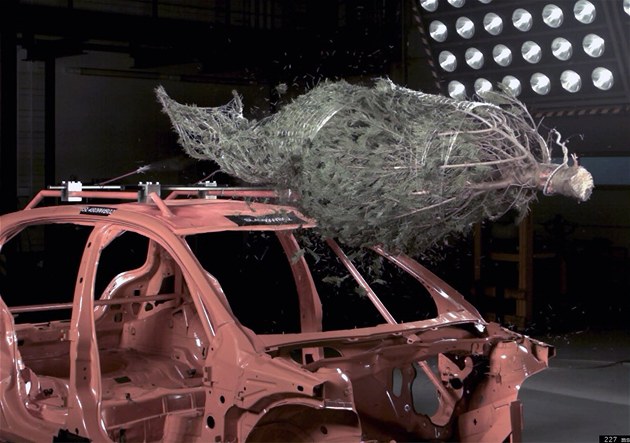 Speci�ln� crashtest ADAC s v�no�n�m strome�kem