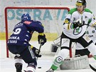 V�tkovick� Juraj �tefanka st��l� �vodn� gol zapasu proti Mlad� Boleslavi. 