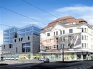 Jedna z n�kolika vizualizac� roz���en� budov u m�dn�ho domu Ostravica.