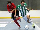 Momentka z fin�le Poh�r FA�R futsalist� mezi Chrudim� a Bohemians 1905