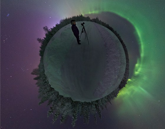 Sn�mek pol�rn� z��e z ledna 2012 �v�d G�ran Strand nazval "Planeta Aurora"