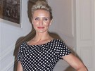Na ve�ern� p�ehl�dku zna�ky Dior st�hla Diazov� vlasy dozadu.