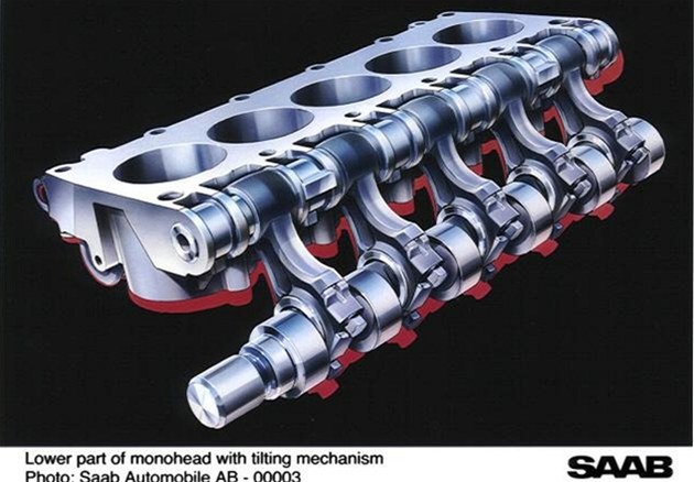 Motor Saab s variabilním kompresním pom�rem