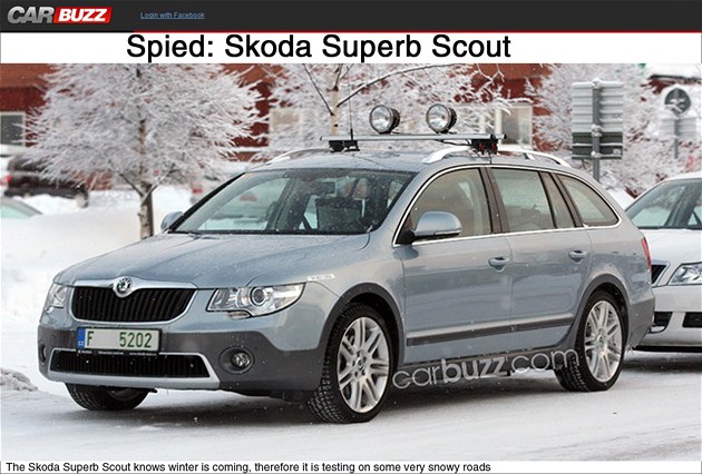 Testování �kody Superb Scout ve �védsku