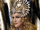 Madonna p�i vystoupen� o p�est�vce Super Bowlu.