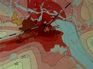 Mapa intenzity radiace po katastrof�