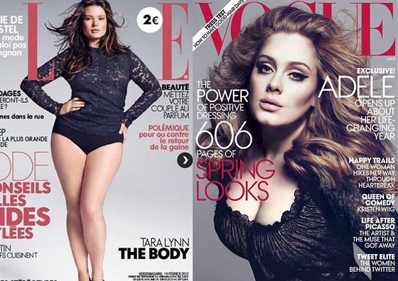 Tara Lynnová a Adele na obálkách magazínů Elle a Vogue Tara Lynnová a Adele na obálkách magazínů Elle a Vogue