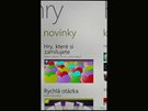 Nokia Lumia 800 u�ivatelsk� prost�ed�