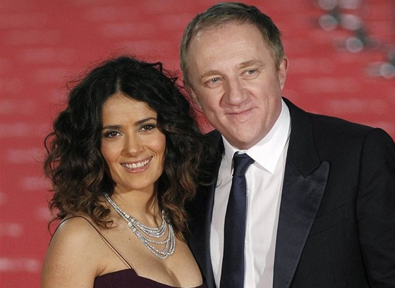 Salma Hayekov� a jej� man�el Francois-Henri Pinault 