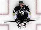 POHODI�KA. Kdyby nem�l nohy naho�e, zd�lo by se, �e Jevgenij Malkin, rusk�