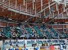 �VODN� CHOREO. P��znivci Komety Brno ozdobili za��tek p�edkola play-off.