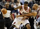 LaMarcus Aldridge z Portlandu se zastavil, aby promyslel sv�j �nik p�es