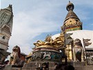 Pozlacen� st�pa v Swayambhunath
