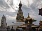 Pozlacen� st�pa v Swayambhunath
